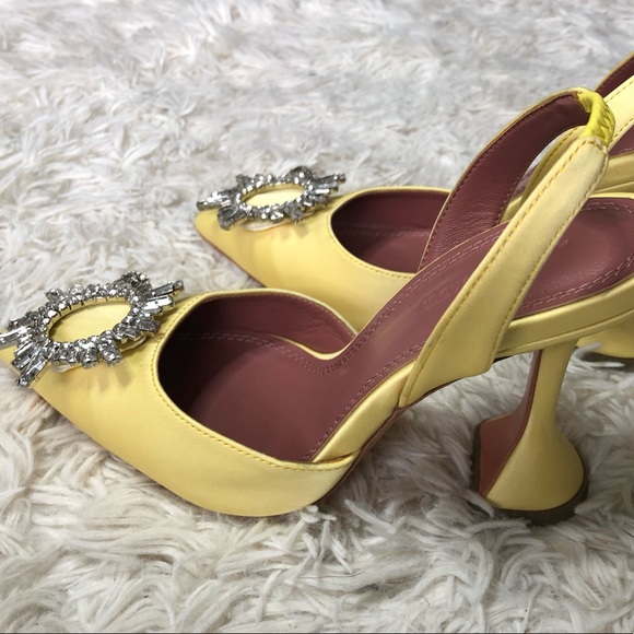 NEW Amina Muaddi Begum Slingback heels - Picture 6 of 11